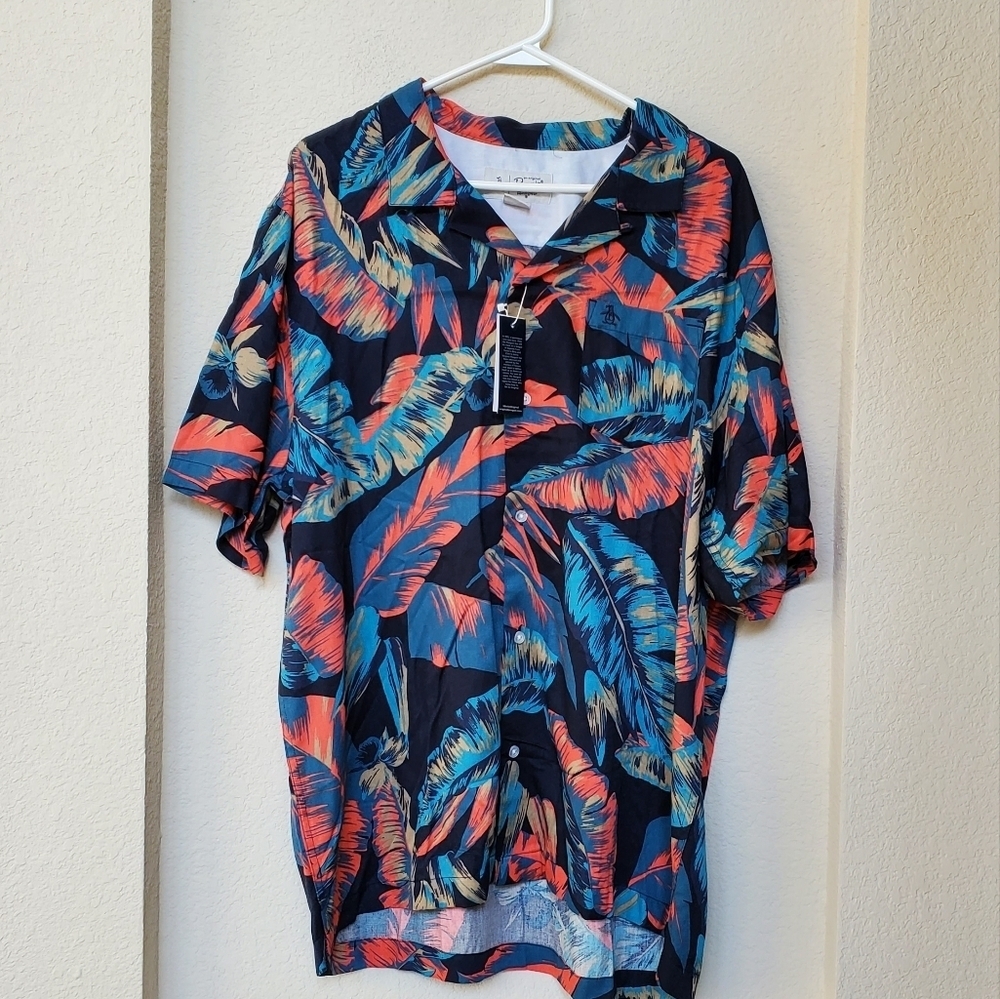 Penguin by Muningswear S/S Topical Shirt. Size XL - Picture 1 of 10